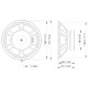 LAVOCE WSF122.50 12 Woofer Ferrite Magnet Steel Basket Driver Altoparlante LAVOCE WSF122.50 12 Woofer Ferrite Magnet Steel Basket Driver Altoparlante