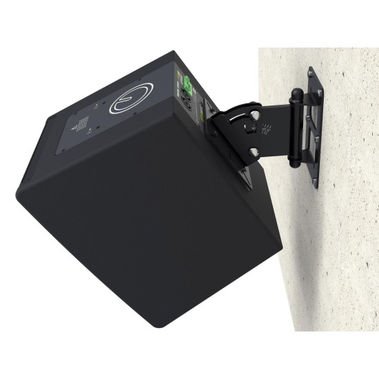 INTUSONIC VESA75-100PRO-W Supporto da Parete per Altoparlanti Bianco, Inclinabile e Orientabile, Carico 15 kg