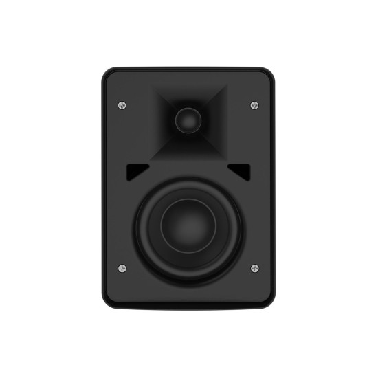 INTUSONIC 4FP40R Altoparlante da Esterni a 2 Vie Nero - Proiettore Audio per Eventi