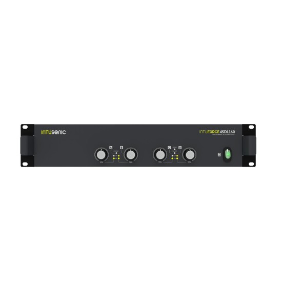 Amplificatore multicanale classe D INTUSONIC 4SDL160 4x150W RMS per rack 19