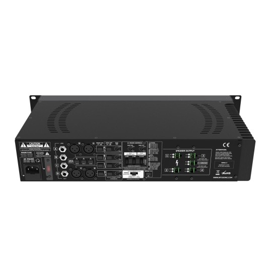 Amplificatore multicanale classe D INTUSONIC 4SDL160 4x150W RMS per rack 19