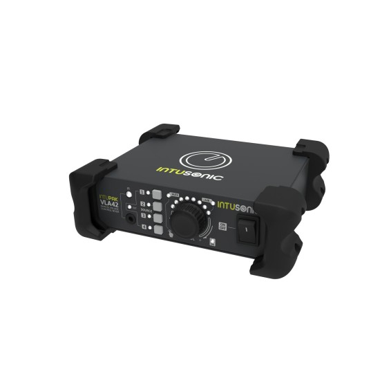 INTUSONIC VLA42: Regolatore del Volume 4-In-1 con Controllo Remoto IR per Rack