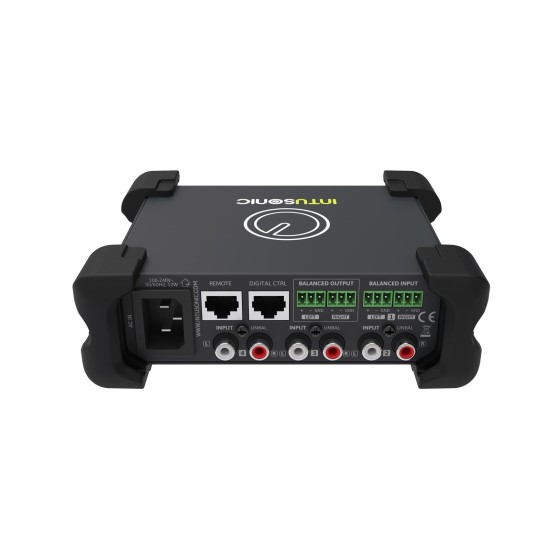 INTUSONIC VLA42: Regolatore del Volume 4-In-1 con Controllo Remoto IR per Rack
