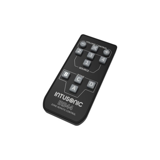 INTUSONIC VLA42: Regolatore del Volume 4-In-1 con Controllo Remoto IR per Rack