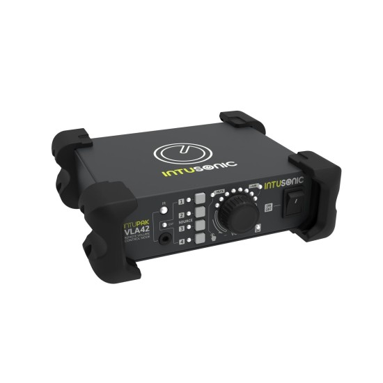 INTUSONIC VLA42: Regolatore del Volume 4-In-1 con Controllo Remoto IR per Rack