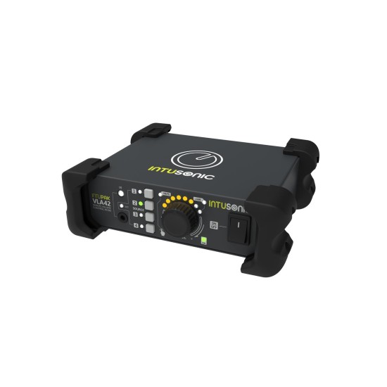 INTUSONIC VLA42: Regolatore del Volume 4-In-1 con Controllo Remoto IR per Rack