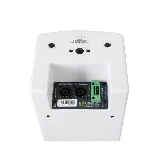 INTUSONIC 4VM100T Colonna Audio Professionale Fullrange 2 Vie Bianco
