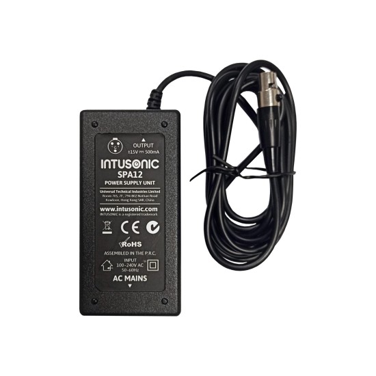 INTUSONIC HPA41 - Stazione di Paging a 4 Zone con Microfono a Collo di Cigno