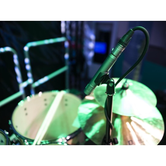 OMNITRONIC MIC 77H Microfono Condensatore Cardioide per Batteria e Strumenti Acustici