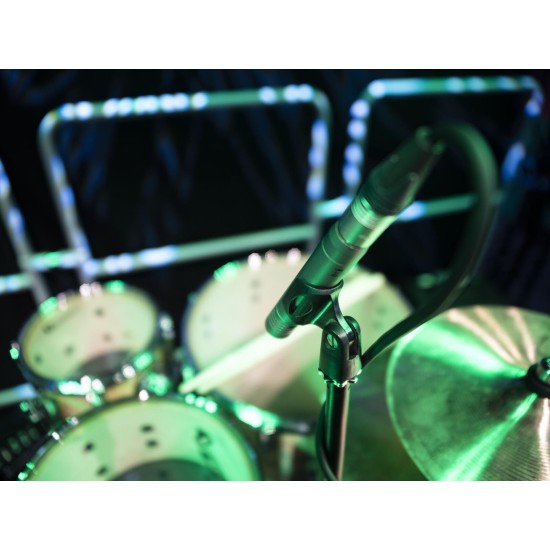 OMNITRONIC MIC 77H Microfono Condensatore Cardioide per Batteria e Strumenti Acustici