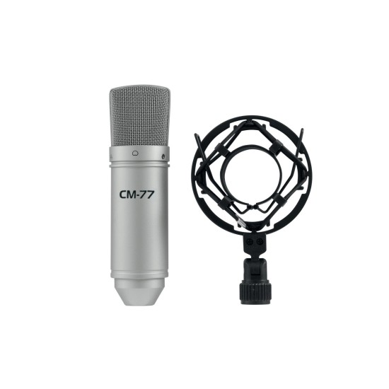 Microfono a condensatore cardioide professionale da studio e live OMNITRONIC MIC CM-77