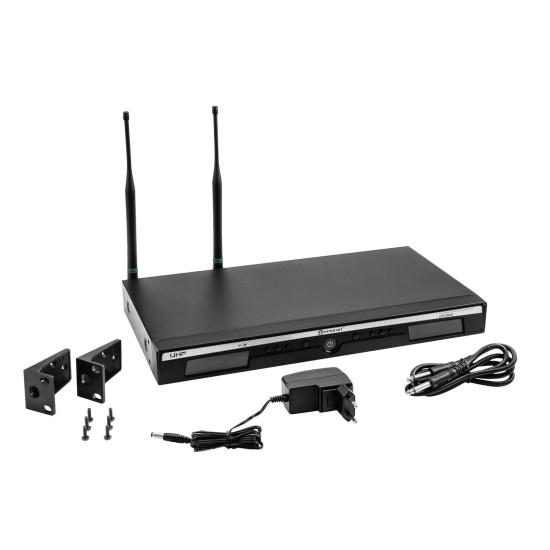 RELACART UR-222D: Ricevitore UHF 2 Canali Professionale con Tecnologia Diversity