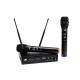 OMNITRONIC E-FLEX 2 Sistema Microfonico Wireless UHF 2 Canali, Frequenze Regolabili e Rack Kit