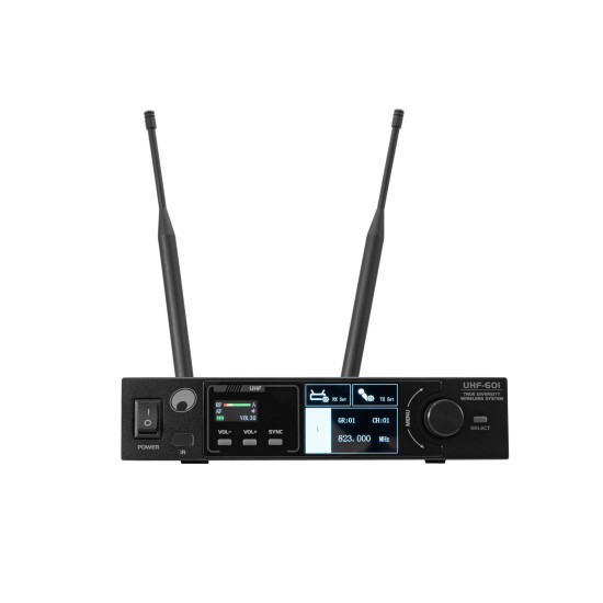 OMNITRONIC UHF-601 Sistema Microfono Wireless 1 Canale 823-832/863-865 MHz