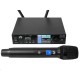 Sistema microfonico wireless professionale OMNITRONIC UHF-601 True Diversity con EQ a 7 bande e display TFT 520-554 MHz