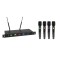 Sistema Microfonico Wireless OMNITRONIC UHF-604 a 4 Canali UHF con True Diversity, Equalizzatore 7 Bande e Display TFT
