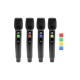 Sistema Microfonico Wireless OMNITRONIC UHF-604 a 4 Canali UHF con True Diversity, Equalizzatore 7 Bande e Display TFT