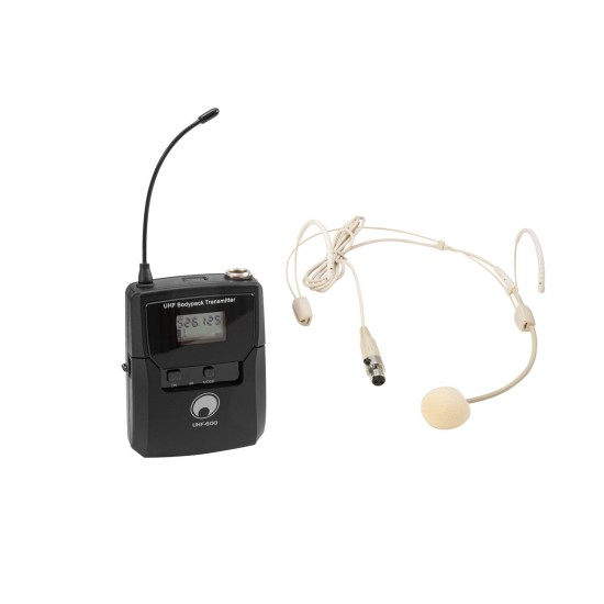 OMNITRONIC UHF-600 Bodypack: Trasmettitore Tascabile Professionale 520-554 MHz