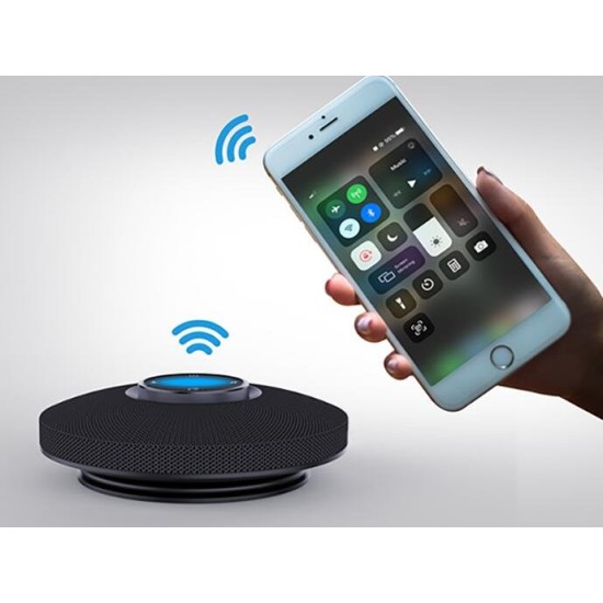 OMNITRONIC CIAO 360°: Sistema Conferenze Portatile BT/USB per Illuminazione e Audio