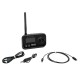 OMNITRONIC BDT-5.2PRO Trasmettitore Ricevitore Bluetooth aptX HD 3in1 con Dual Link, Bypass e Display LCD