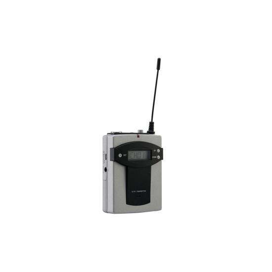 OMNITRONIC TM-105: Set Trasmettitore XLR UHF per WAMS-05 con Schermo LCD