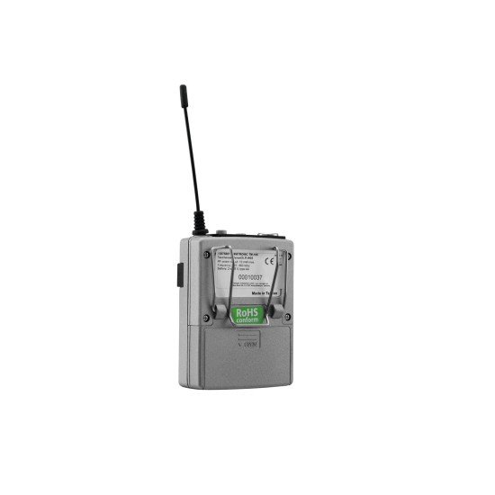 OMNITRONIC TM-105: Set Trasmettitore XLR UHF per WAMS-05 con Schermo LCD