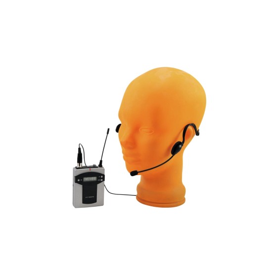 OMNITRONIC TM-105: Set Trasmettitore XLR UHF per WAMS-05 con Schermo LCD