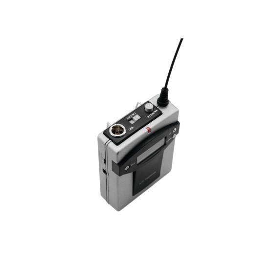 OMNITRONIC TM-105: Set Trasmettitore XLR UHF per WAMS-05 con Schermo LCD