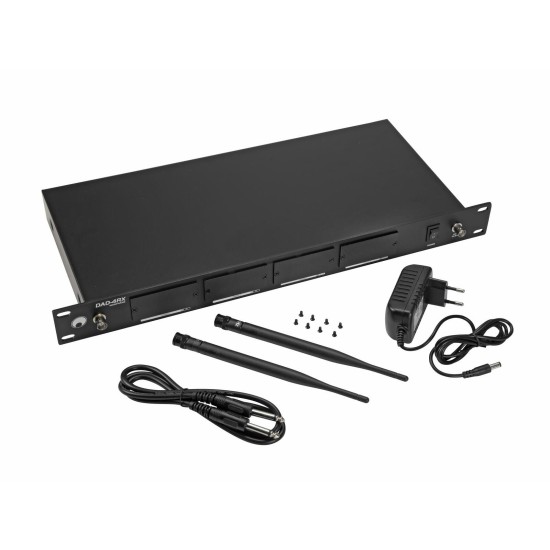 OMNITRONIC DAD-4RX: Alloggiamento a 4 Canali per Moduli Radio MOM/DAD