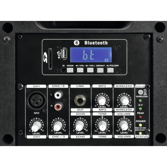 Sistema Audio Portatile Omnitronic WAMS-65BT con Bluetooth e Radiomicrofono