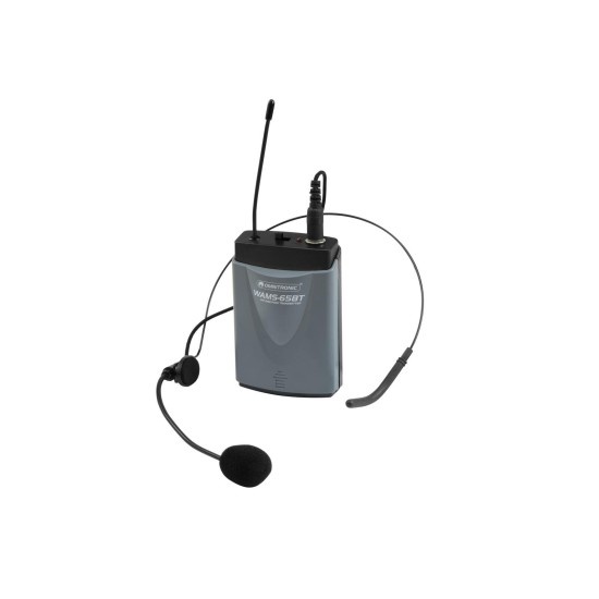 OMNITRONIC WAMS-65BT Microfono Headset e Trasmettitore Tascabile per Eventi Professionali