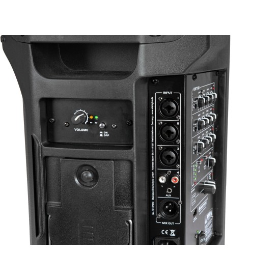 OMNITRONIC PORTY-8A: Sistema PA Mobile con Bluetooth e Radiomicrofono