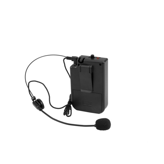 OMNITRONIC WAMS-10BT2 MK2: Trasmettitore Tascabile con Microfono ad Archetto Wireless 865MHz