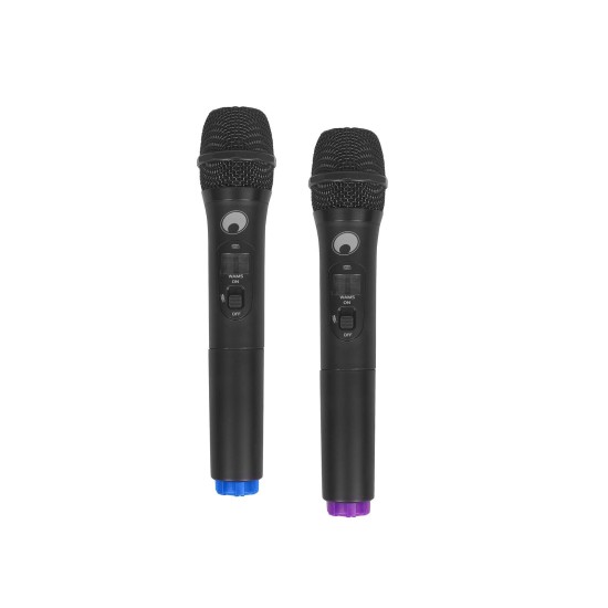 OMNITRONIC WAMS-12BT2: Sistema PA Portatile 12'' con Bluetooth e Radiomicrofoni