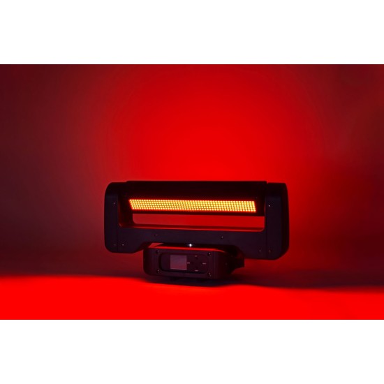 Testa Mobile Stroboscopica Infinity con 500 LED RGB, Pan e Tilt Infiniti