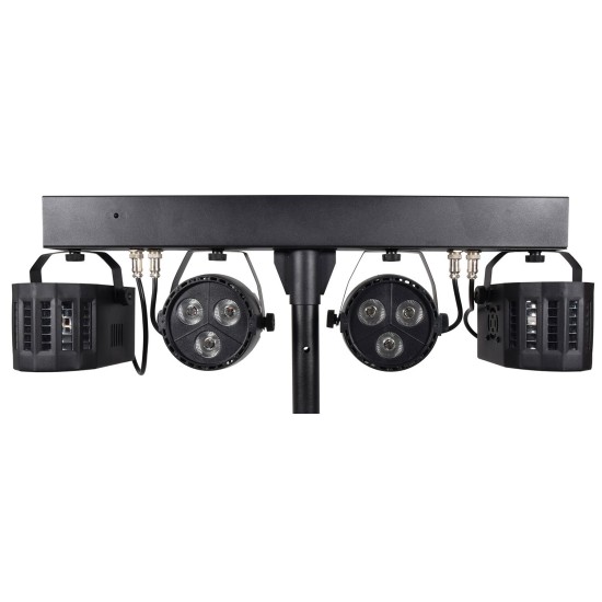 Set Luci LED Ricaricabili per DJ con Treppiede: Derby e PAR Bar