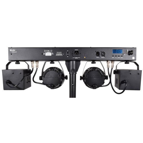 Set Luci LED Ricaricabili per DJ con Treppiede: Derby e PAR Bar