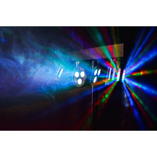 Set Luci LED Ricaricabili per DJ con Treppiede: Derby e PAR Bar