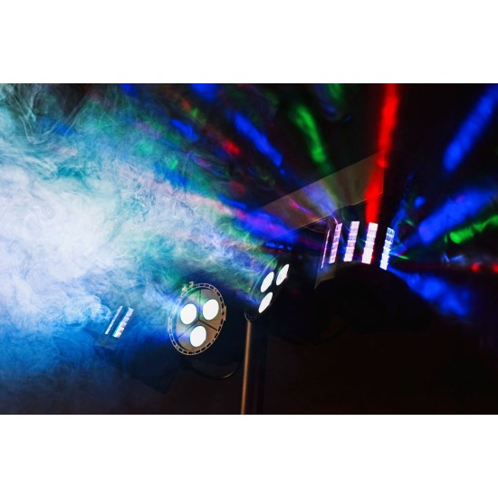 Set Luci LED Ricaricabili per DJ con Treppiede: Derby e PAR Bar