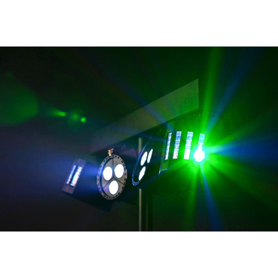 Set Luci LED Ricaricabili per DJ con Treppiede: Derby e PAR Bar