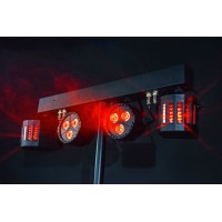 Set Luci LED Ricaricabili per DJ con Treppiede: Derby e PAR Bar