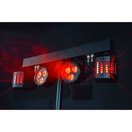 Set Luci LED Ricaricabili per DJ con Treppiede: Derby e PAR Bar