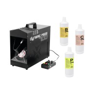 EUROLITE Dynamic Faze 700: Set Macchina Nebbia LED + 4 Fluidi Speciali