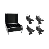 Set EUROLITE 4x LED THA-250F con Flightcase PRO per Illuminazione Scenografica