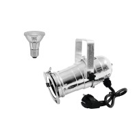 Proiettore LED PAR-20 Argento con Lampadina SMD 6W E27 6500K - EUROLITE