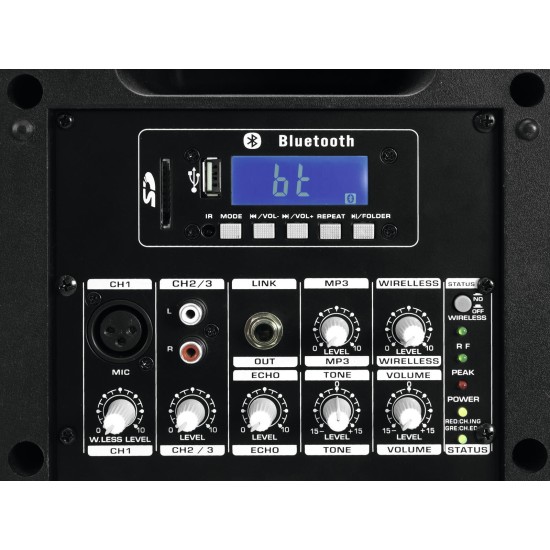 OMNITRONIC WAMS-65BT: Sistema PA Portatile con Ricevitore UHF e Bluetooth