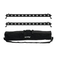 EUROLITE Set 2x LED BAR-12 QCL RGBW con Soft Bag per Effetti di Illuminazione Professionale