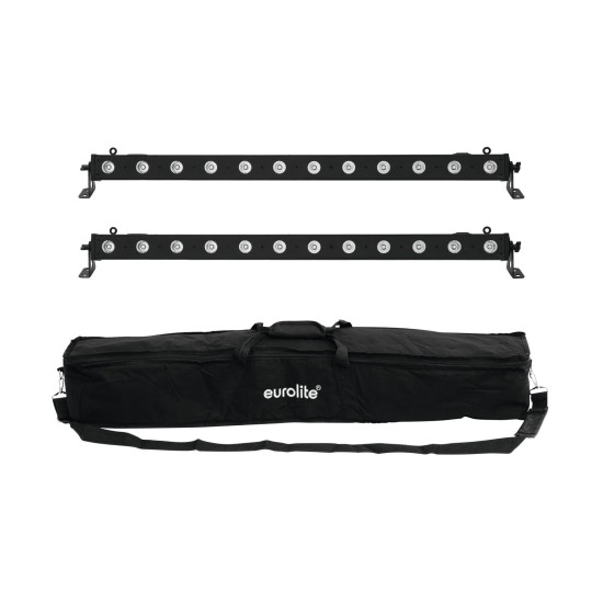 Set EUROLITE 2x LED BAR-12 QCL RGBA con Soft Bag per Effetti Luce Professionali