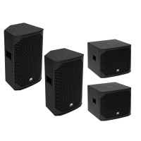 OMNITRONIC Set PA Passivo AZX L con Top 200W e Subwoofer 400W