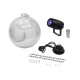 EUROLITE Set Sfera a Specchio 30 cm con Motore & Spot LED PST-5 QCL Nero - Effetto Luce DMX per Eventi